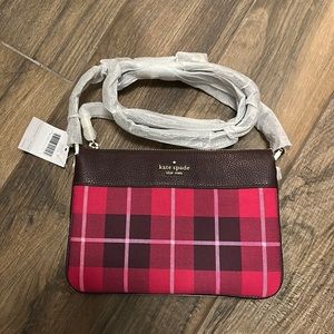 Kate Spade Pink Plaid Crossbody